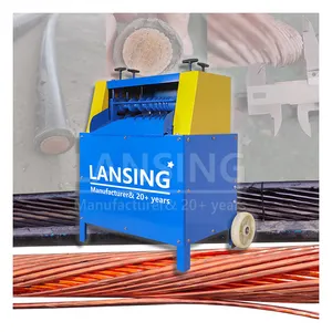 Lansing mesin daur ulang pemisah kawat tembaga 1-70mm, mesin pengupas kawat tembaga otomatis kecil untuk kabel limbah