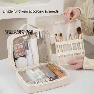 Popular 3-in-1 Handheld <b>Makeup</b> Bag Travel <b>Makeup</b> Storage Bag <b>Makeup</b> Bag Large Capacity High Luxury Feeling <b>case</b> pouch - Product Image 5