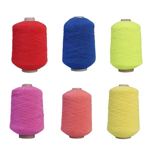 Hersteller benutzer definierte elastische Gummi faden Polyester Garn 0,5mm für Socken