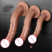 Dildo en silicone liquide avec texture réaliste, sans œufs, faux pénis, produit pour adultes, masturbateur féminin
