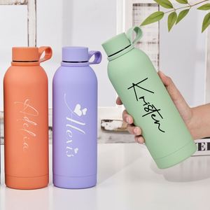 <b>Personalized</b> Insulated <b>Water</b> <b>Bottle</b> with Name, Custom Stainless Steel Flask - Birthday Wedding Bridesmaid Gift for Women Men - Product Image 5