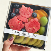 Autocollants adhésifs personnalisés avec logo pour l'emballage des boîtes de salades de fruits