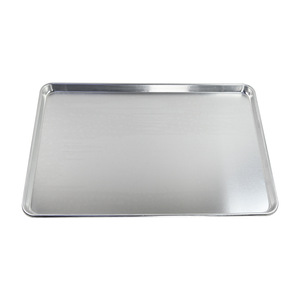 Aluminum Alloy Baking Pan 455x330mm Rectangle Oven Safe Silver - Product Image 1
