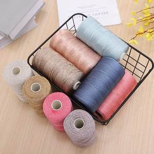 Mercerisé coton lin ceinture plate corps léger glace soie ligne creuse bricolage <span class=keywords><strong>été</strong></span> tissé à la main <span class=keywords><strong>chapeau</strong></span> coussin couverture chaussures crochet teint - Product Image 4