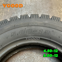 Pneu de moto en gros pour la fabrication, modèle Tree 4.50x12, pneus de moto Neumatic 450 * 12