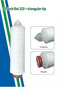 ไส้กรองน้ำแบบจีบ PP Semi-circle Fin 222 สำหรับการกรองน้ำ ขนาด 10 <span class=keywords><strong>น</strong></span>ิ้ว เมมเบร<span class=keywords><strong>น</strong></span>โพลีโพรพิลีน 0.45 ไมครอน สำหรับระบบ RO - Product Image 2