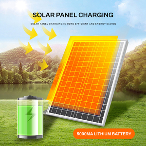 Ngoài trời IP65 năng lượng mặt trời-Powered báo động với lò vi sóng và cảm biến hồng ngoại nhựa âm thanh và ánh sáng cảnh báo - Product Image 4