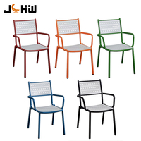 Chaise de jardin populaire en promotion, démontable, avec structure en tube d'aluminium, pour restaurant, café, bistrot