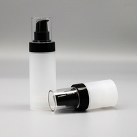 30 ml 50 ml 80 ml 100 ml 120 Conteneur sans air givré Bouteille de lotion noire à tête de pompe Bouteille de lait corporel