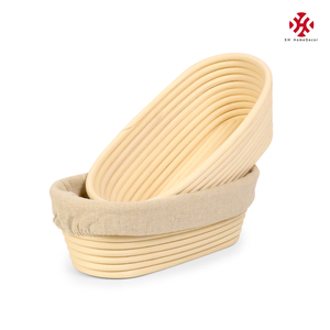 Xh Nhà Máy Thiết Lập của 2 10 Inches Hình Dạng Hình Bầu Dục Bột Chống Bát Với Lót Hoàn Hảo Cho Nhà Sourdough Bakers Baking Công Cụ - Product Image 3