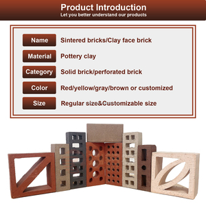 High Quality Residential Facade Use Wire Cutting Facing Hollow <strong>Bricks</strong> Nature Clay Custom Sizes Line Red <strong>Brick</strong> For Construction - Product Image 2
