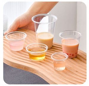 Vasos de Medicina de 2 Onzas para Medir y Dispensar Líquidos, 100 Unidades, Frascos de Plástico para Avena Nocturna con Cucharas - Product Image 2