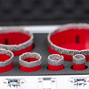 Meilleur Kit de Scies Cloches Diamantées M14 Brasées Sous Vide pour Carrelage, Céramique et Porcelaine pour une Coupe Efficace - Product Image 2