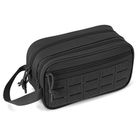 Trousse de Toilette Homme Personnalisable avec Logo, Sac de Voyage pour Rasage, Trousse de Douche, Outil d'Hygiène EDC, Pochettes Molle, Trousse de Toilette Zippée pour Homme