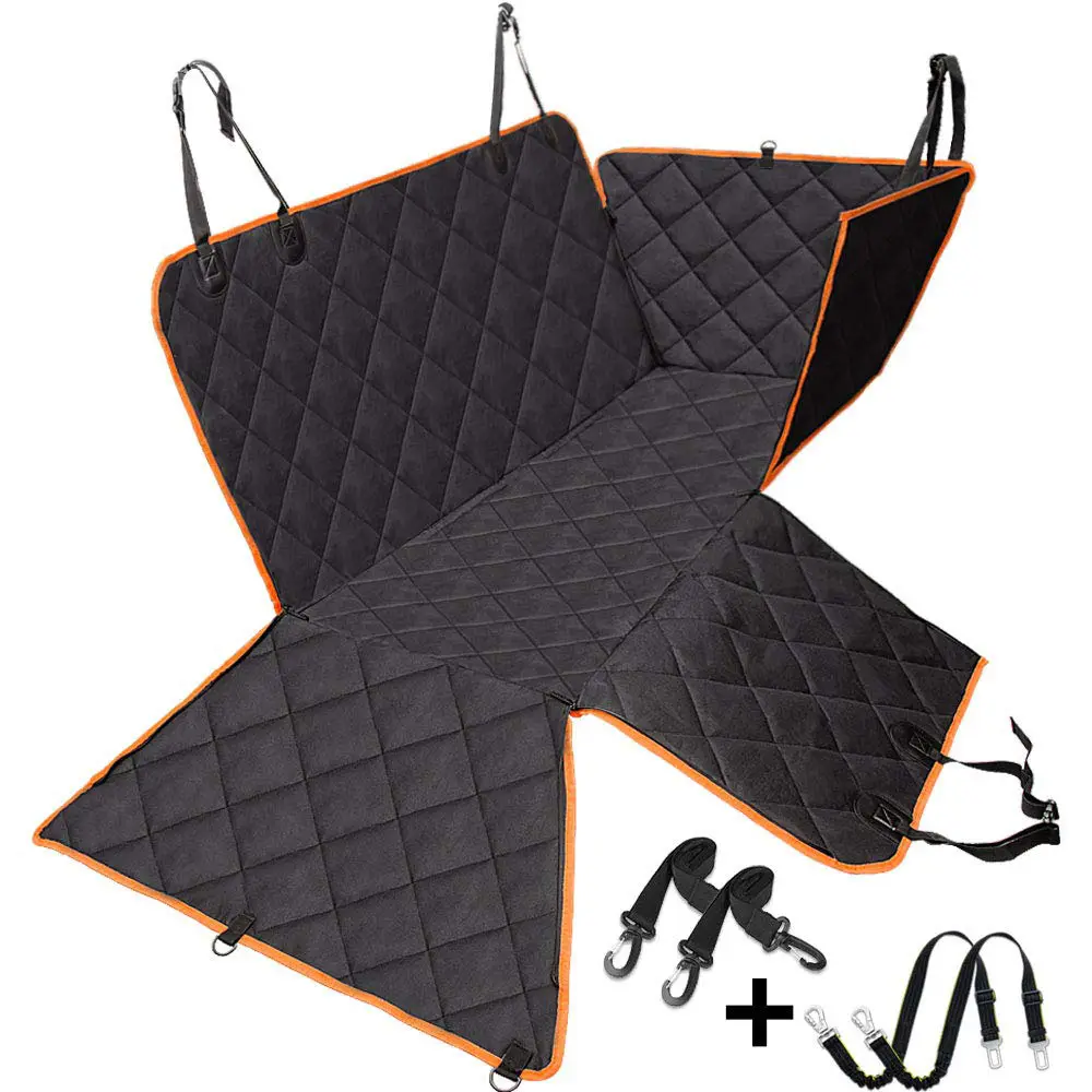 Pet Car Mats Split Rear Double Car Seat Cover for Dogs Hammock Option Accessories