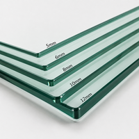 Panel de Vidrio Templado de Seguridad Personalizado de 4 mm, 5 mm, 6 mm, 8 mm y 10 mm para Ventanas y Puertas de Edificios
