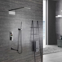 Robinet de bain Intelligent à température Led, qualité supérieure, robinet d'hôtel, ensemble de douche dissimulé de 8 pouces avec boîte encastrée