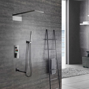 Torneira de led de luxo de 8 ", melhor qualidade, digital, inteligente, banho, temperatura, oculto, chuveiro, conjunto com caixa incorporada - Product Image 6