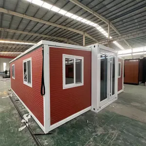 Çin'de lüks prefabrik çelik villa ev genişletilebilir prefabrik ev mobil prefabrik ev