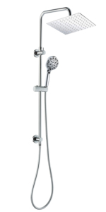 Juego de ducha de baño de lujo para hotel con marca de agua OEM ODM, juego de grifos mezcladores, sistema de duchas dobles de lluvia para baño, acero inoxidable - Product Image 6