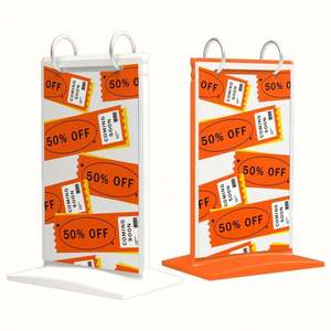 Factory Custom Acrylic <b>Table</b> Display Stand Personalized Menu <b>Card</b> Holder and Sign Rack - Product Image 2