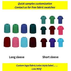 Classic Fit Mandarin Collar Stretch Massagem Terapeuta Mulheres Hospital Médico Uniforme Scrubs Uniformes Conjuntos - Product Image 6