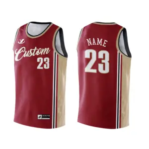 Mới nhất thiết kế thăng hoa in bóng rổ Jersey cho ncaa Cleveland Cavaliers Jersey bóng rổ bé gái bóng rổ Jersey
