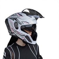Casque intégral pour moto/scooter électrique 3C/DOT ABS, pour femmes et hommes, toutes saisons, universel, hiver, couvrant entièrement le visage, tailles L/XL