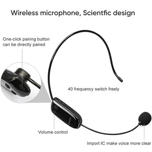 Bộ Thu Và Phát Không Dây UHF Shidu, Tai Nghe Hệ Thống Micro 2 Trong 1, Micrô Ghi Âm Podcast Không Dây Cho Bộ Khuếch Đại Loa PA - Product Image 5