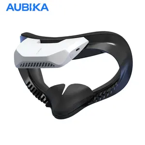 AUBIKA मेटा शीतलन प्रशंसक + के लिए हटाने योग्य चेहरा पैड/Oculus क्वेस्ट 2 सामान चेहरे इंटरफ़ेस के साथ नरम पसीना सबूत पु कवर