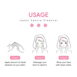 LAIKOU 50g Limpiador Facial Natural y Orgánico para el Cuidado de la Piel, Limpieza Profunda e Hidratante, Limpiador de Sakura Japonés - Product Image 4