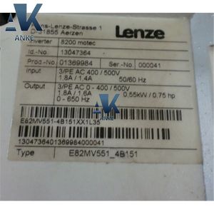 Lenze E82MV551-4B151 เซอร์โวอินเวอร์เตอร์ไดรฟ์ - Product Image 2