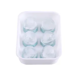 Plateau à glace en Silicone sans BPA en forme de diamant, moules à plateau avec couvercle pour le whisky, les bonbons, 4 pièces