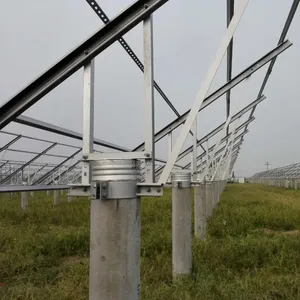 Estrutura de metal para instalação de energia solar, sistema de montagem em solo de painel solar de alta qualidade, prática quente