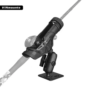 Soporte para Cañas de Pescar VIN, Soporte para Cañas de Barco con Base de Bola VESA 75x75 para Montaje por Perforación - Product Image 4