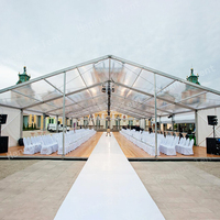 Tente de réception transparente pour mariage, 200 personnes, célébration en plein air, réception, tente de réception pour événements en plein air