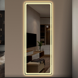 Espejo de pared moderno de cuerpo entero con Vestidor de suelo Decoración elegante para comedor - Product Image 1