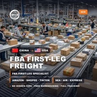 Transitaire Chine-USA Amazon FBA, consolidation de fret en entrepôt, livraison ponctuelle, itinéraire rapide et fiable.