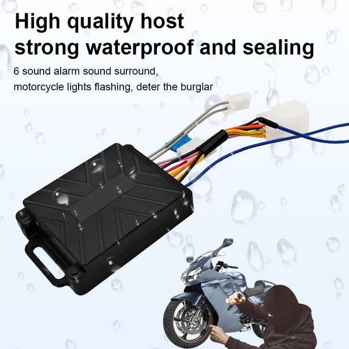 批发畅销通用摩托车防盗报警系统防水125分贝遥控防盗单向摩托车报警器