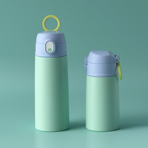 Children's Straw Pop Up Cup 304 Stainless Steel Straight Body For 1-2 Years Kids Drinking Water Bottle - Product Image 1