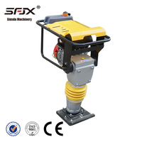 Compacteur manuel pour travaux routiers PowerWacker Jumping Jack RM80, moteur à essence de haute qualité 5,5-7HP, piqueuse à chocs pour le compactage du sol