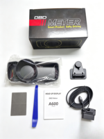 Medidor GPS OBD Universal de Fábrica, Velocímetro, Pantalla Head-Up, Medidor Inteligente con Pantalla de 5 Pulgadas, Multifunción, Temperatura del Agua A600