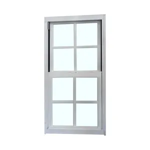 Vente d'usine fenêtres coulissantes verticales en aluminium double vitrage fenêtre et porte suspendues