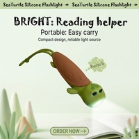 USB Rechargeable Enfants Veilleuse Animal Cadeau Mini Portable Silicone Drôle Lampe de Poche Tortue de Mer LED Éclairage Bébé Lumière Chaude