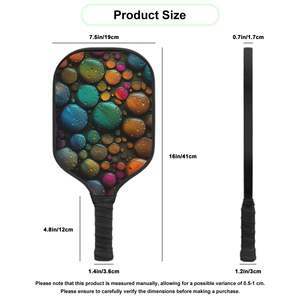 ไม้พายพิคเคิลบอลแบบกำหนดเอง แกนรังผึ้ง คาร์บอนไฟเบอร์ ได้รับการรับรองจาก USAPA สำหรับกีฬากลางแจ้ง รูปทรงมาตรฐาน ทันสมัย - Product Image 4
