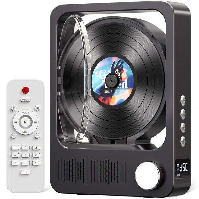 Portable CD/DVD/VCD Player for Bluetooth 5.3 Supports MP3 WMA WAV Discs Remote Control Type-C Charging Long Battery Life Factory