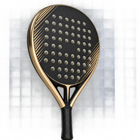Raquette de la série Hua, design en forme de goutte d'eau, optimisation aérodynamique, noyau en fibre de carbone 12K MLD EVA, raquette de beach tennis