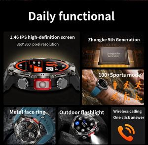 Yq50 Người Đàn Ông Của Smartwatch Màn Hình Lớn Bt Gọi Điện Thoại 400MAh Pin Lớn IP68 Không Thấm Nước Tùy Chỉnh Huyết Áp Màn Hình Thể Thao Ngoài Trời - Product Image 4