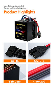 HHPOWER 22.2V 66.6v <span class=keywords><strong>6S</strong></span> 12S 18S 16000mah Drone <span class=keywords><strong>22000mah</strong></span> 23000 24000mah Drone için 40000mah yarı katı hal Lipo İha pil - Product Image 6