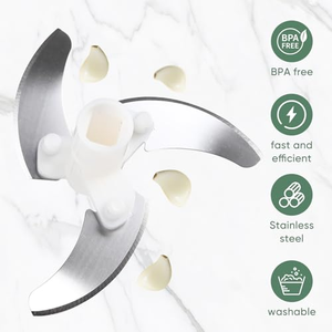 Picadora de Ajo y Cebolla con Logotipo Personalizado al por Mayor, Cortador de Verduras para Cocina OEM con Empaque de Marca Privada - Product Image 2